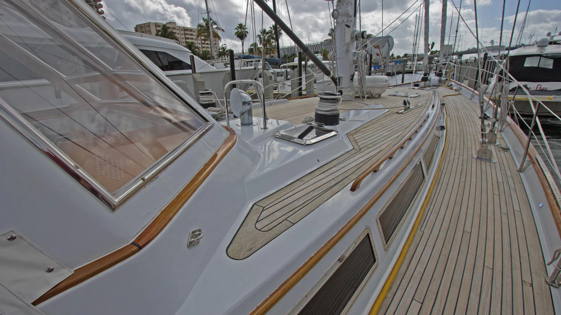 a train on a railway station aboard EAGLE'S NEST Yacht for Sale