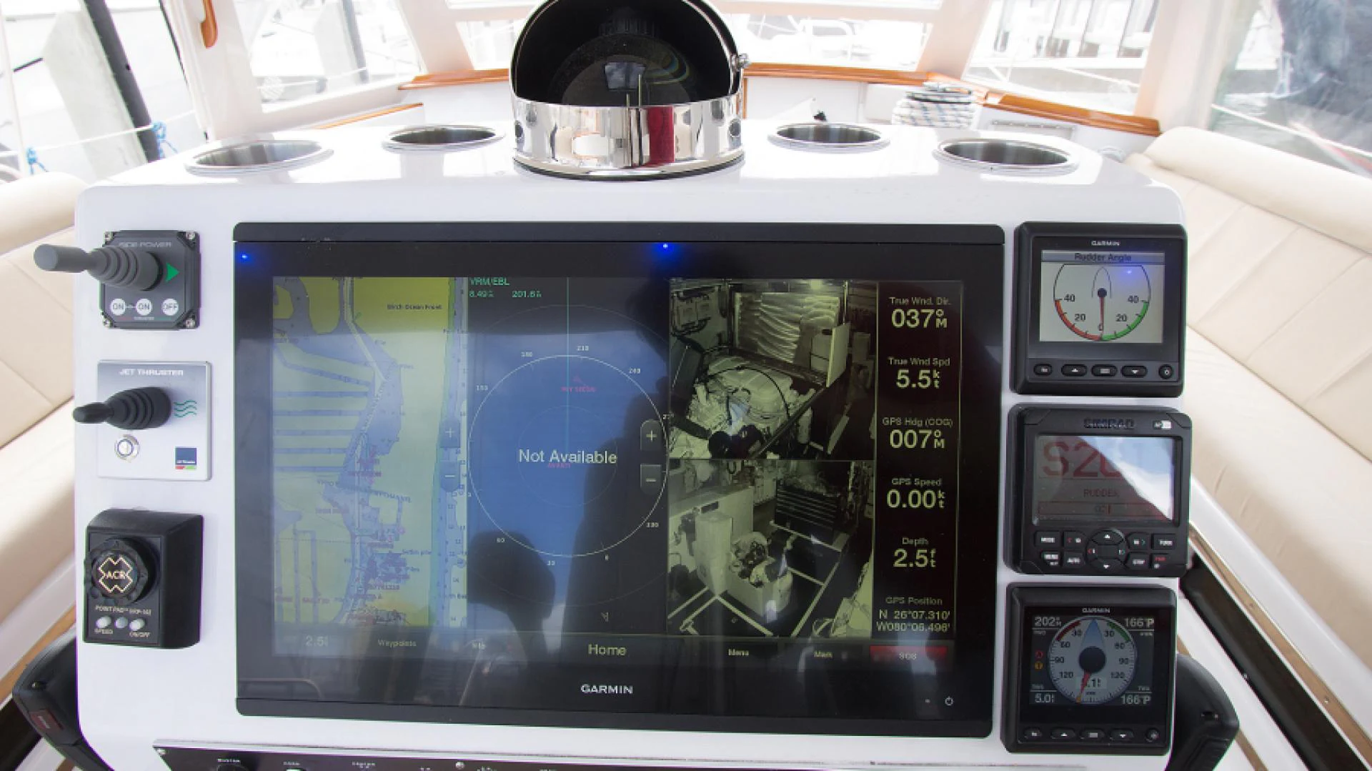 a machine with a screen aboard EAGLE'S NEST Yacht for Sale