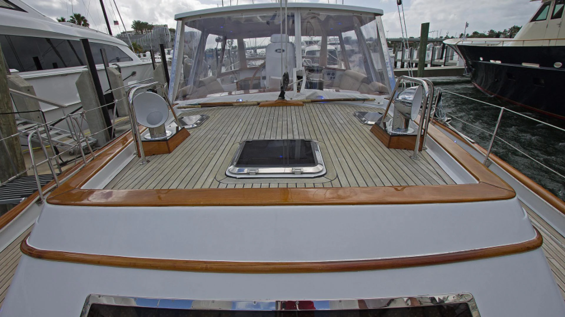 a boat on the water aboard EAGLE'S NEST Yacht for Sale