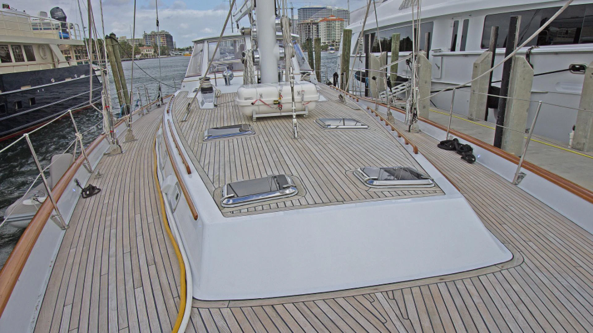 a ship on the water aboard EAGLE'S NEST Yacht for Sale