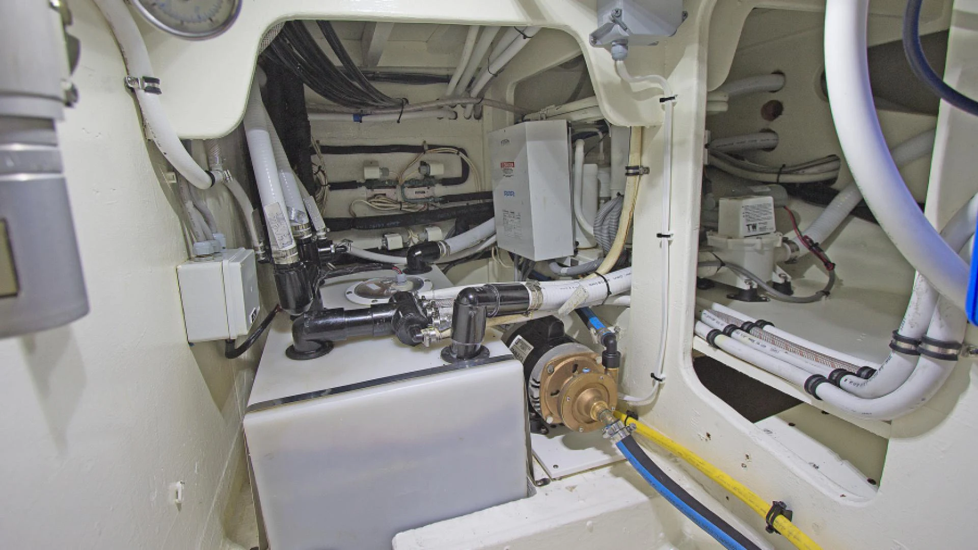 a close-up of a car engine aboard EAGLE'S NEST Yacht for Sale