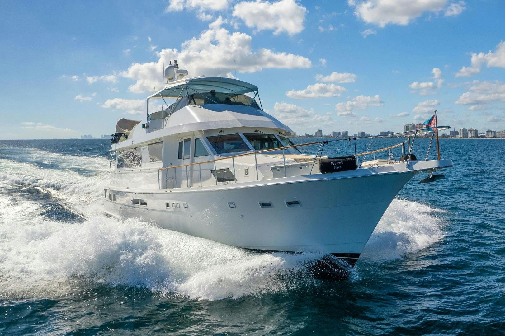 a boat on the water aboard PEYTONS PLACE Yacht for Sale