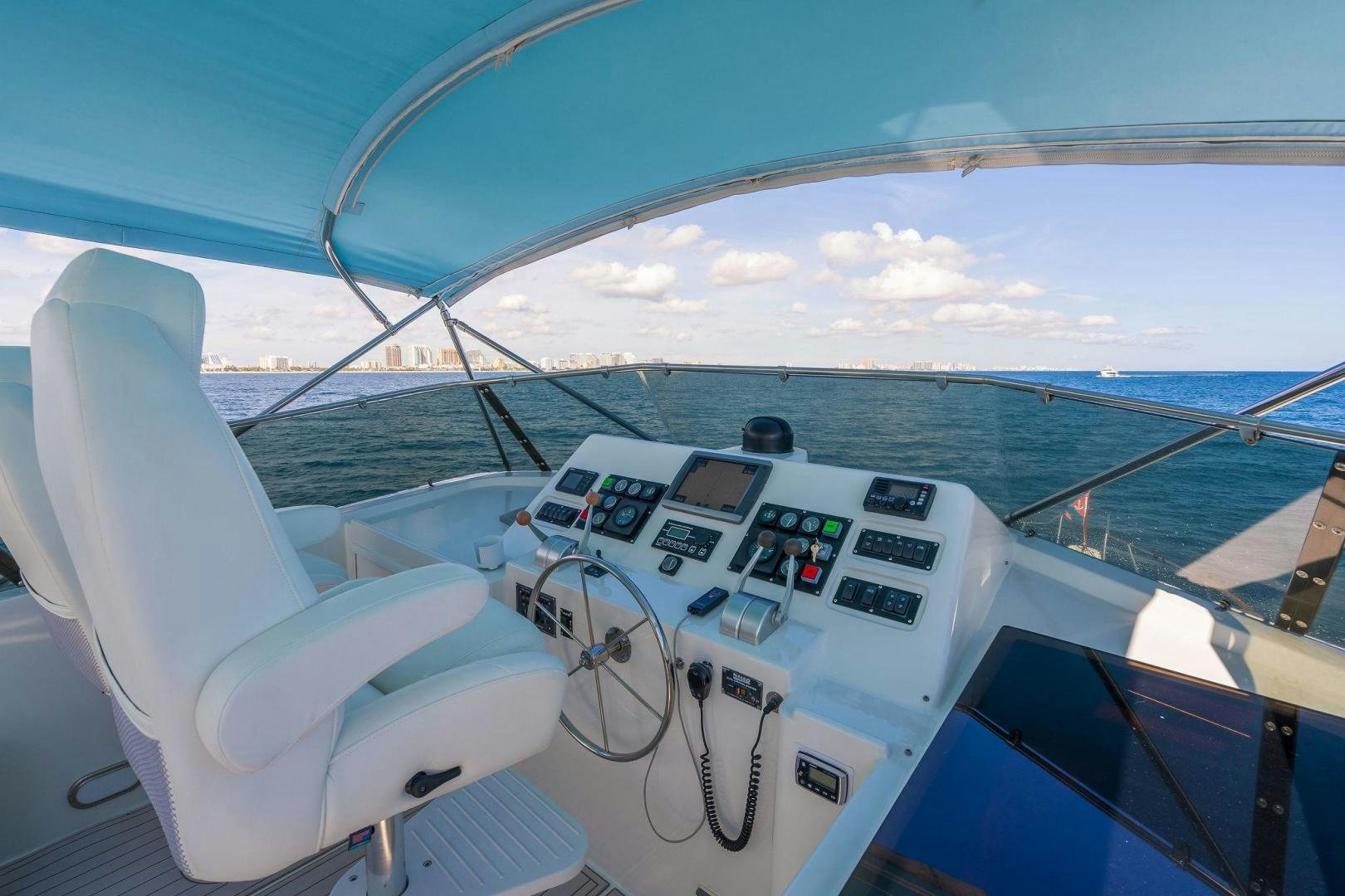 the cockpit of a plane aboard PEYTONS PLACE Yacht for Sale
