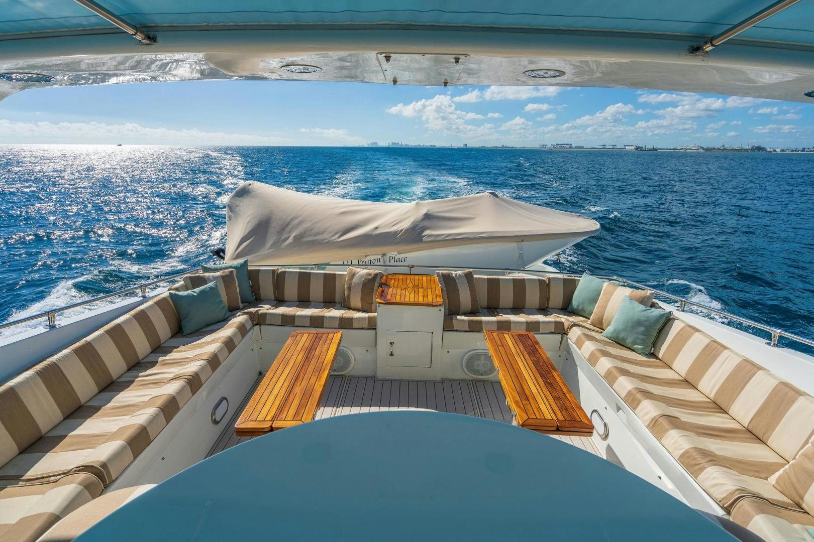 a boat on the water aboard PEYTONS PLACE Yacht for Sale