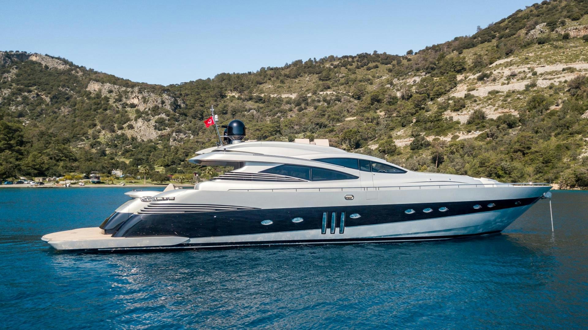 a boat on the water aboard ALYSSA 1 Yacht for Sale