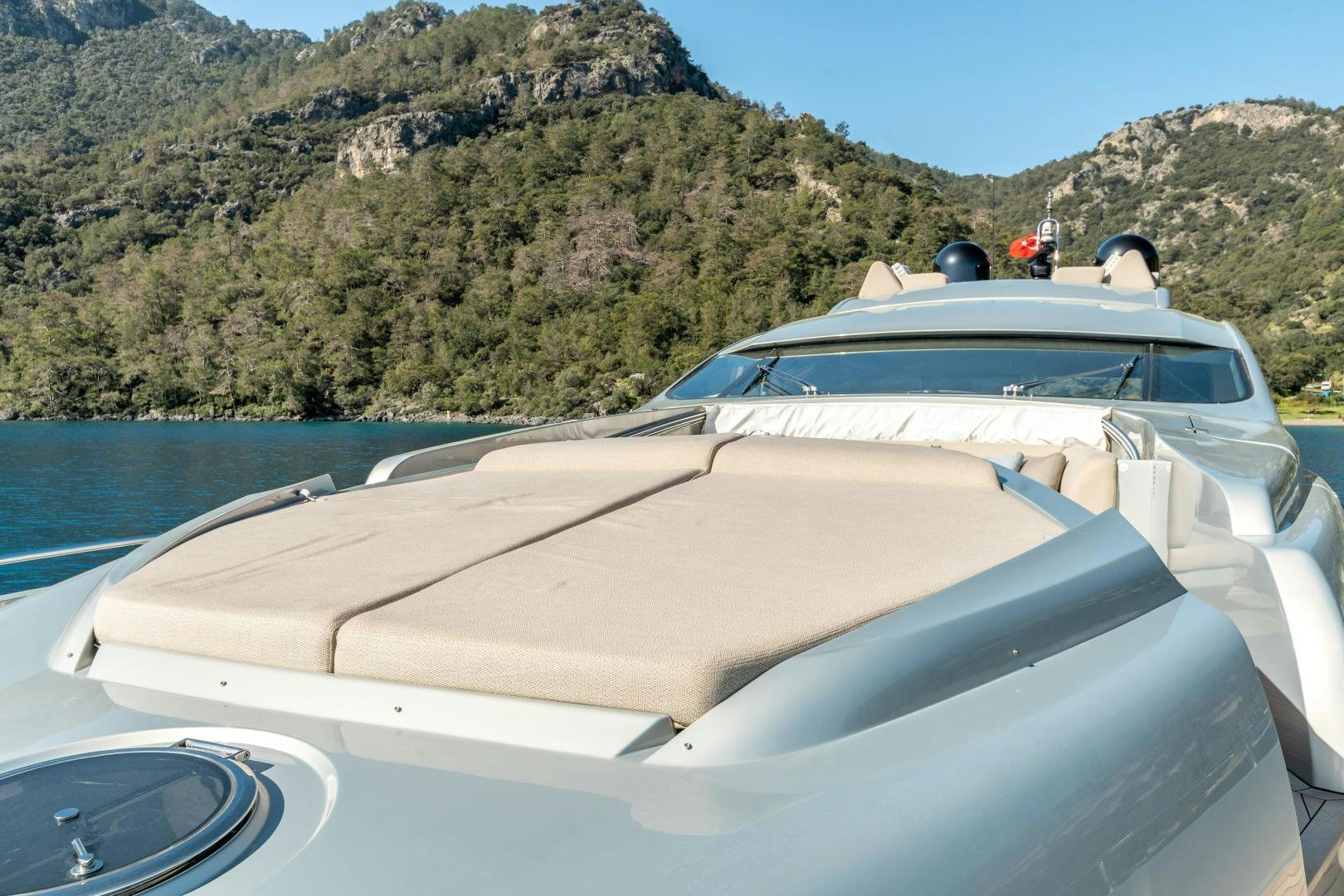 a boat on the water aboard ALYSSA 1 Yacht for Sale