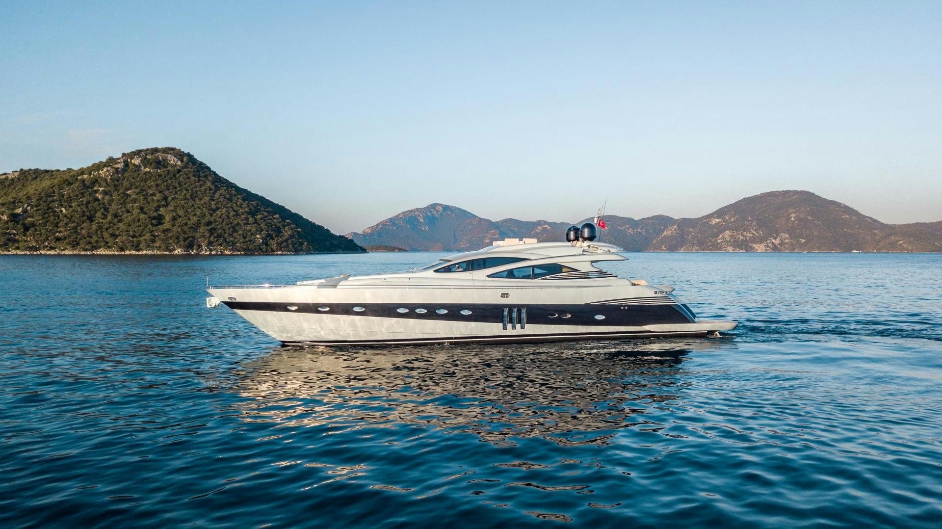 a boat in the water aboard ALYSSA 1 Yacht for Sale