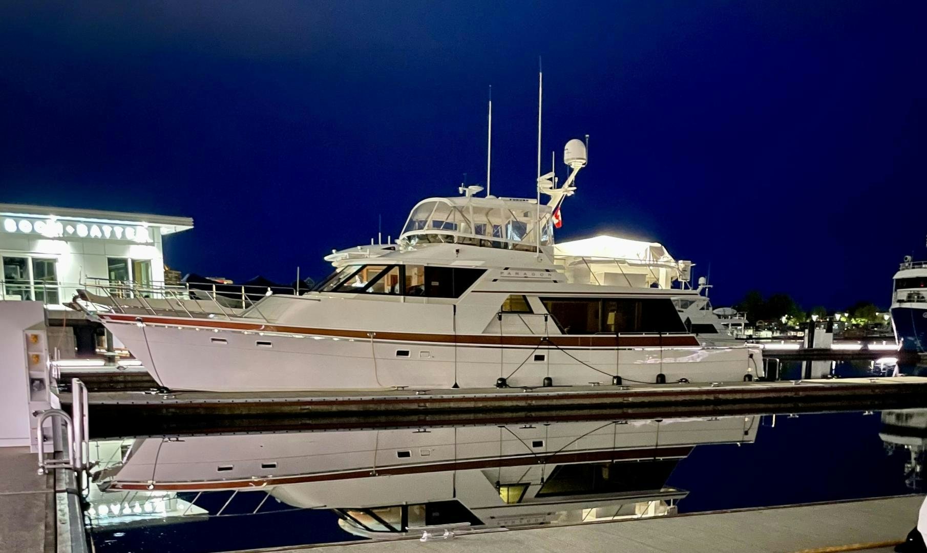 a large white yacht aboard PARAGON Yacht for Sale