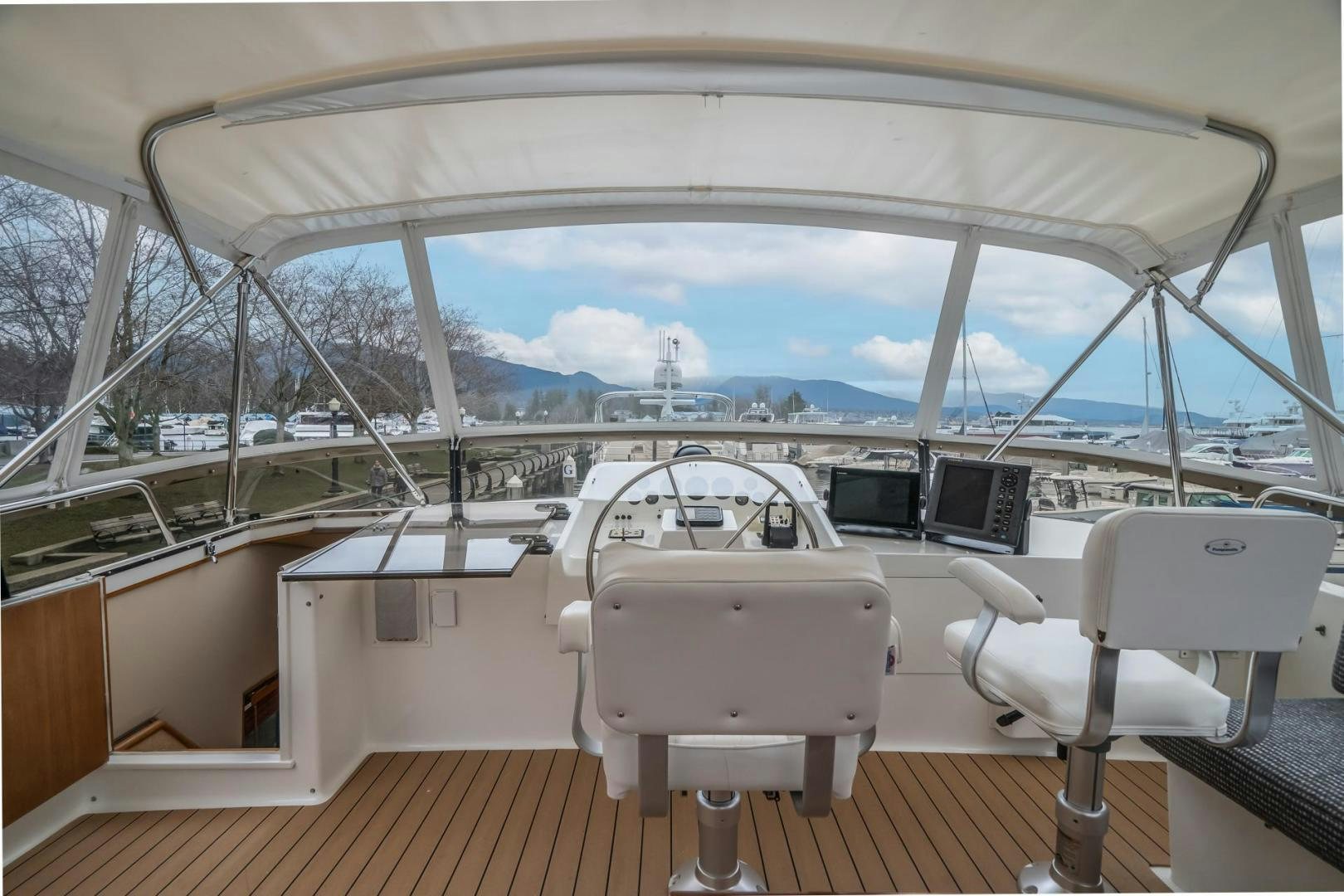 a boat on a deck aboard PARAGON Yacht for Sale