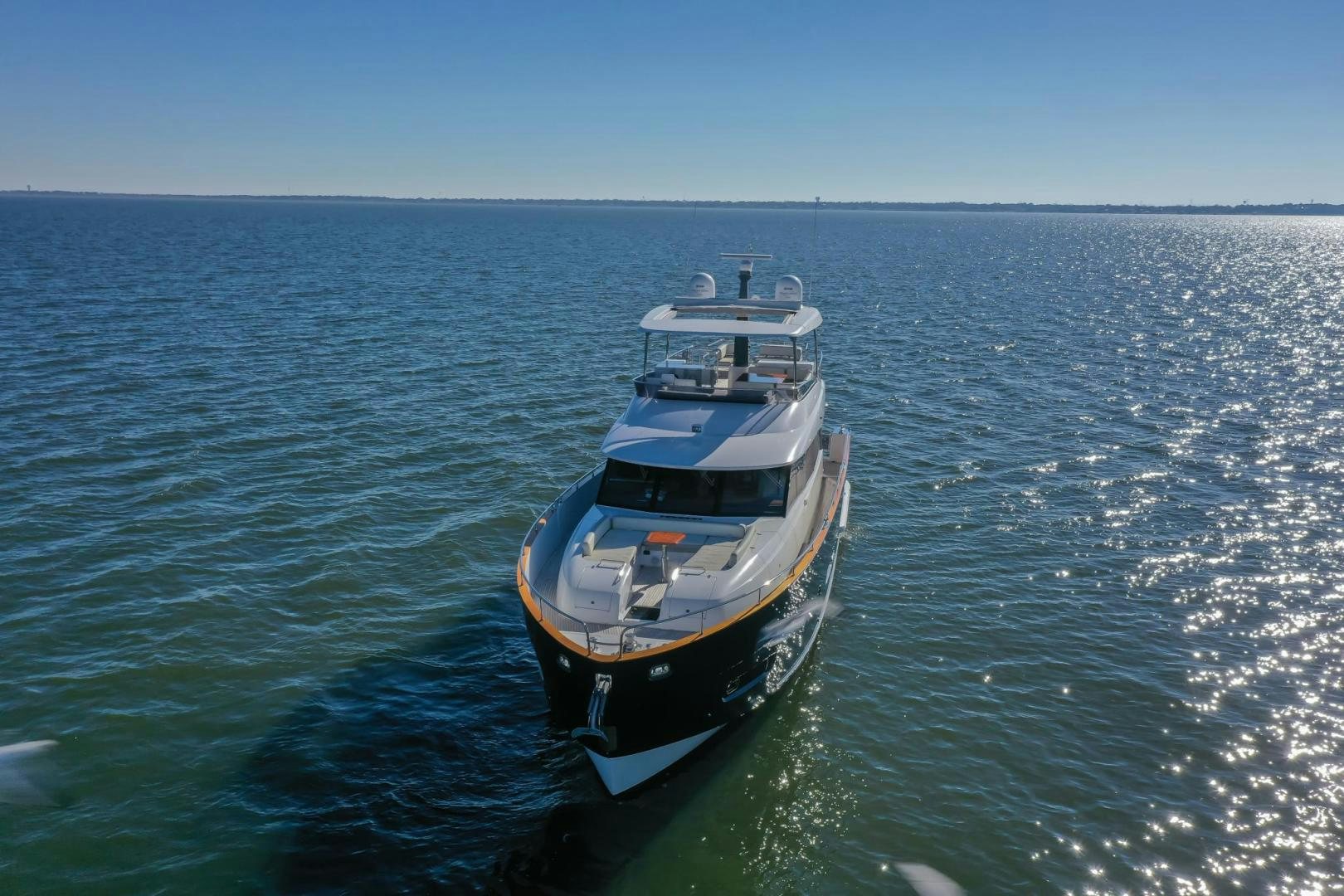 a boat in the water aboard ROY Yacht for Sale