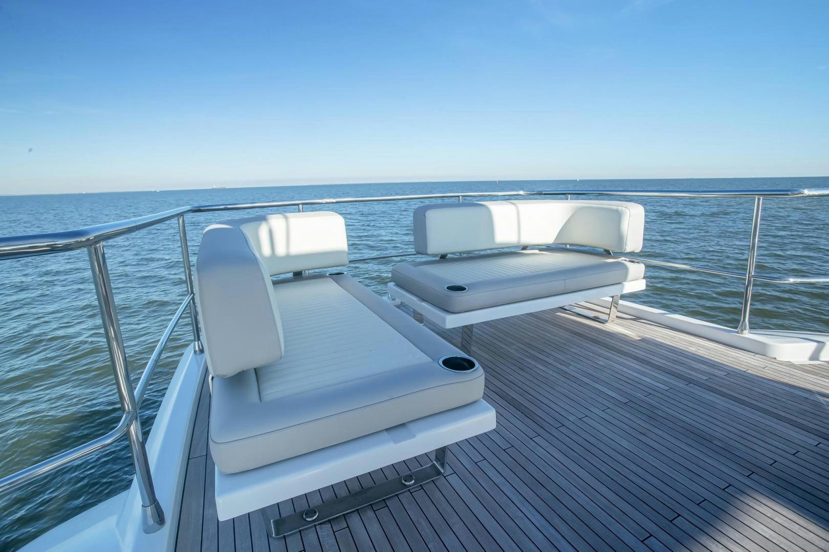 a boat on a deck aboard ROY Yacht for Sale