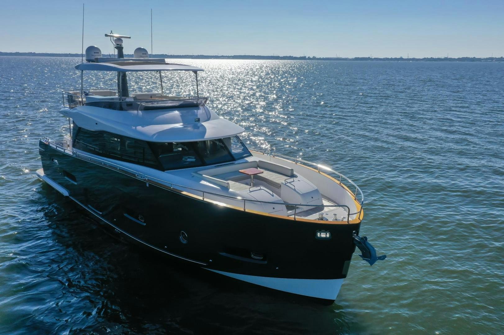 a boat in the water aboard ROY Yacht for Sale