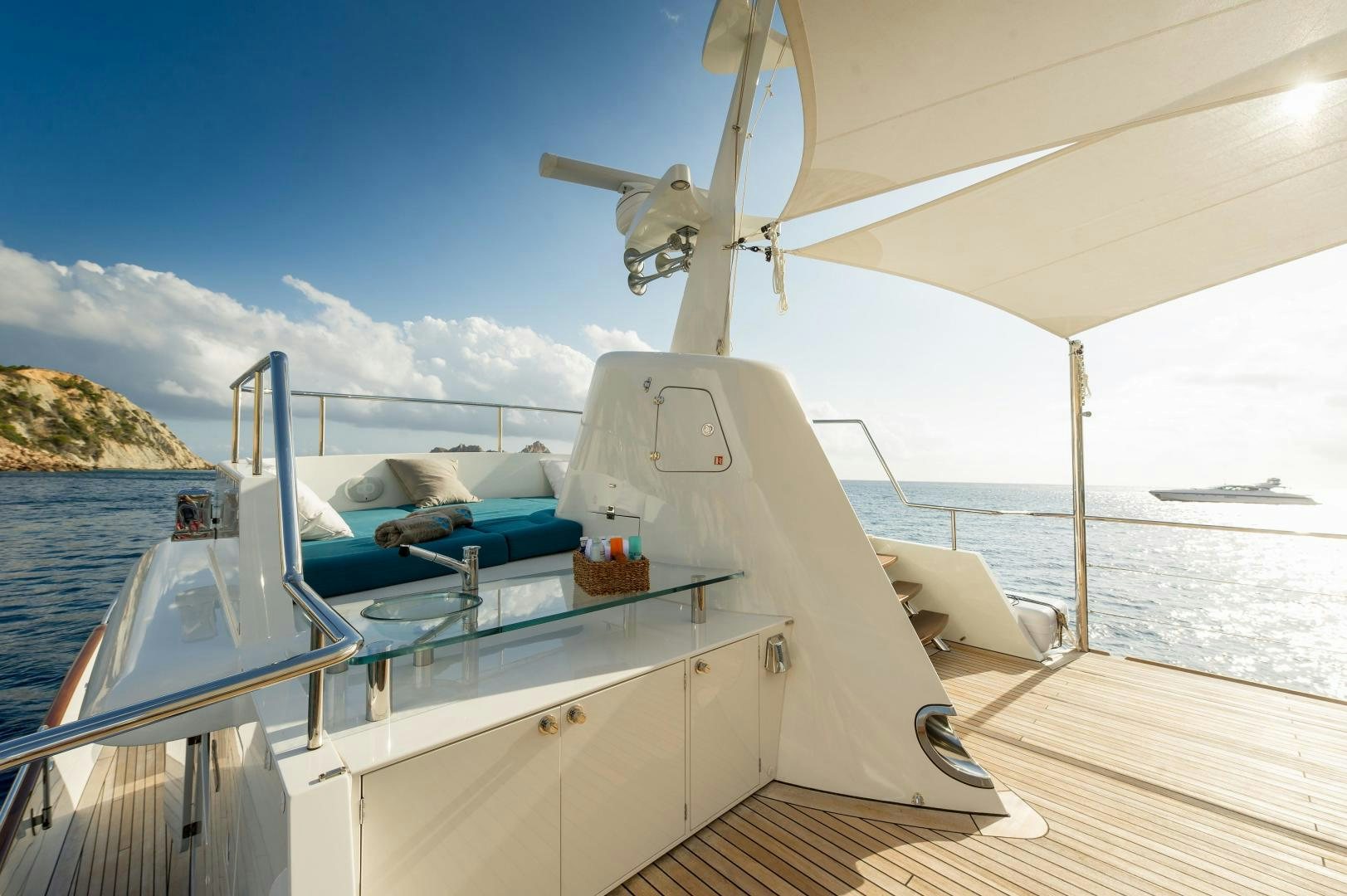 a boat on the water aboard MONARA Yacht for Sale