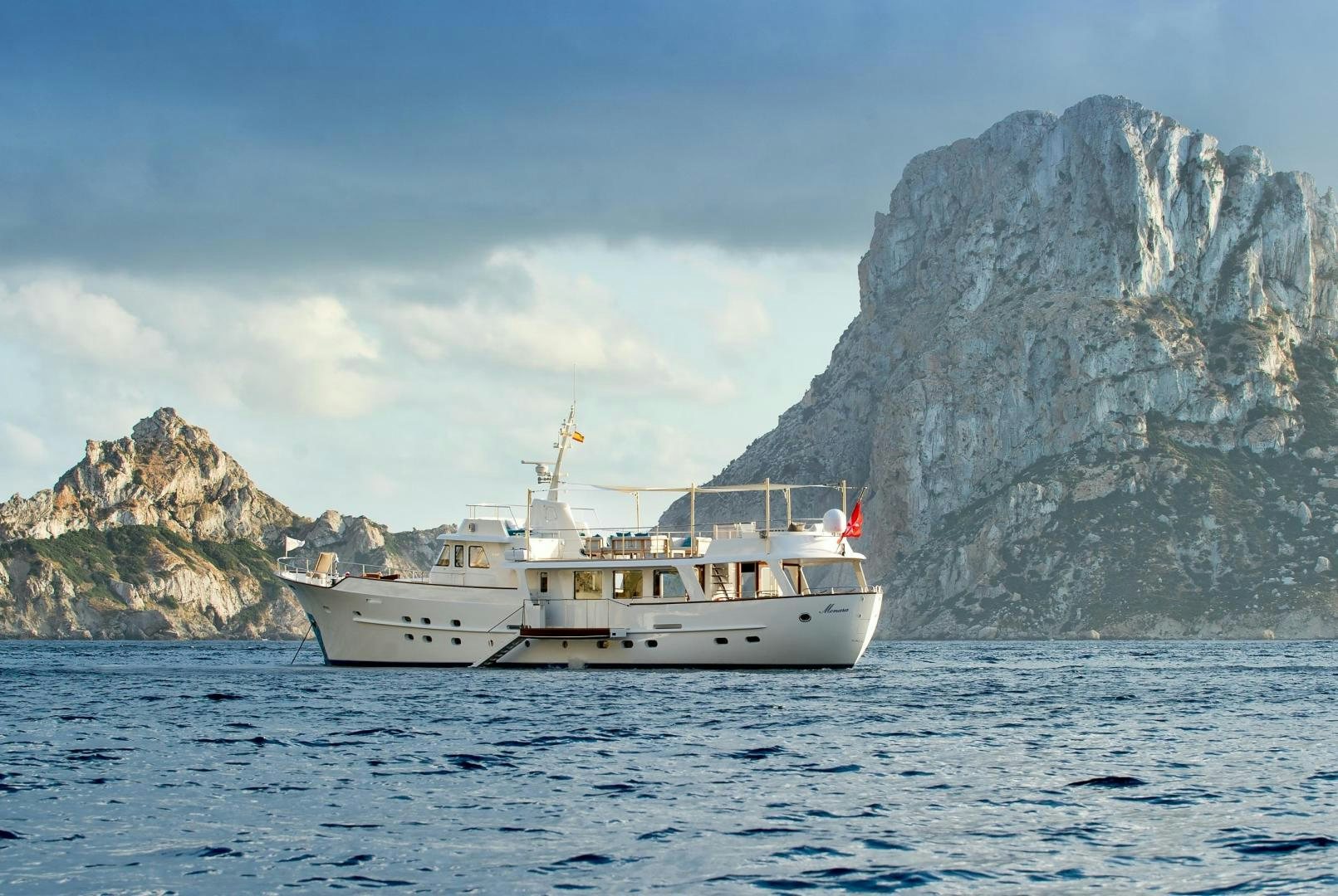 a boat in the water aboard MONARA Yacht for Sale