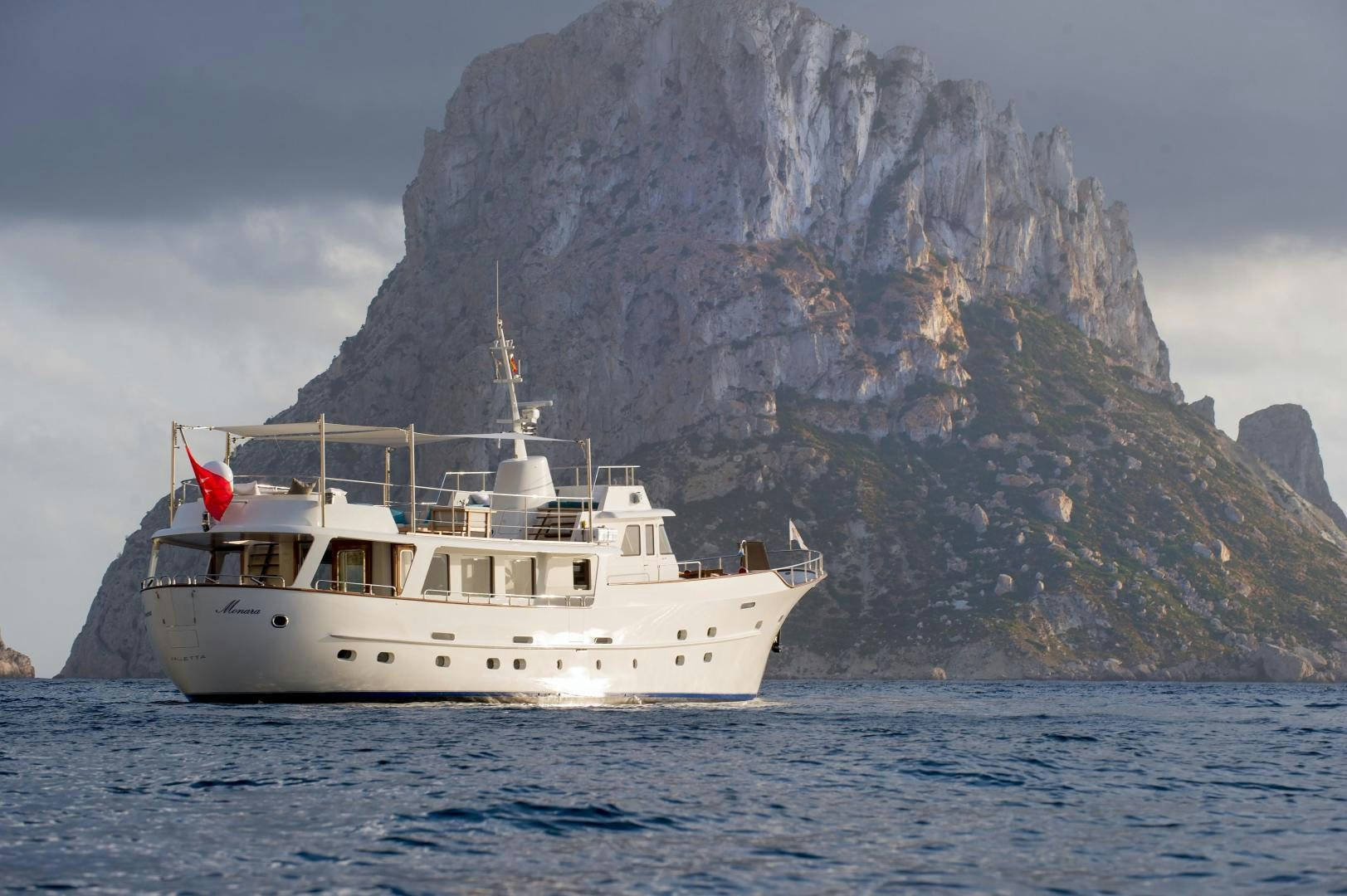 a boat in the water aboard MONARA Yacht for Sale