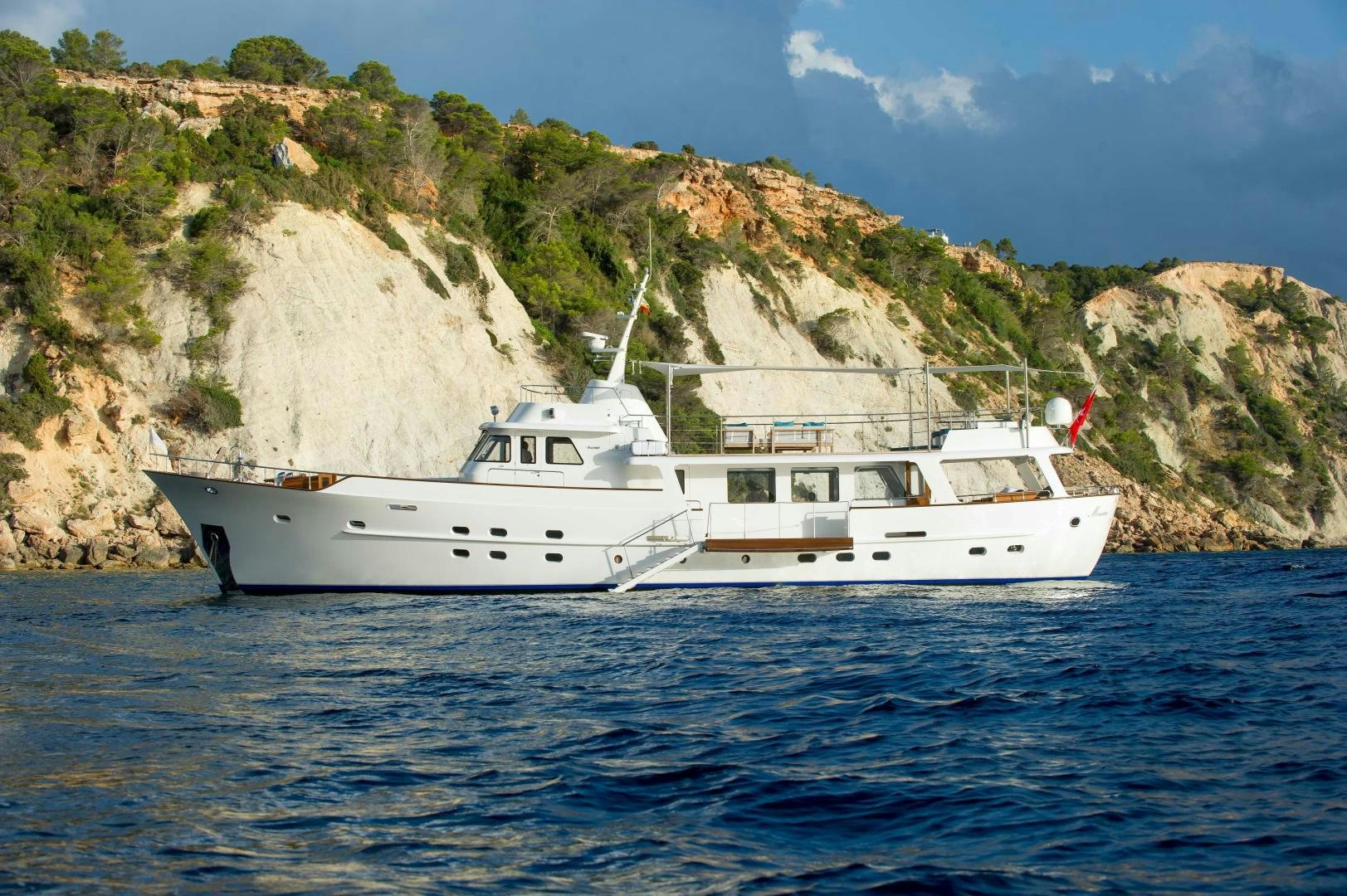a boat on the water aboard MONARA Yacht for Sale
