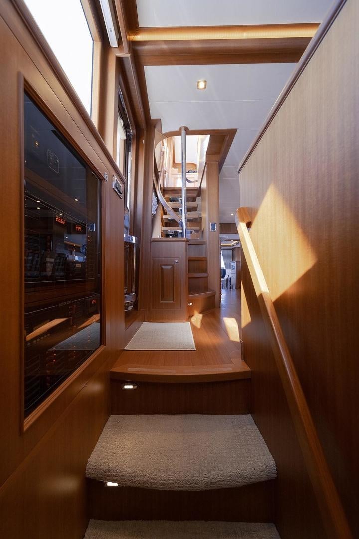 a staircase leading to a room aboard PARADISE Yacht for Sale