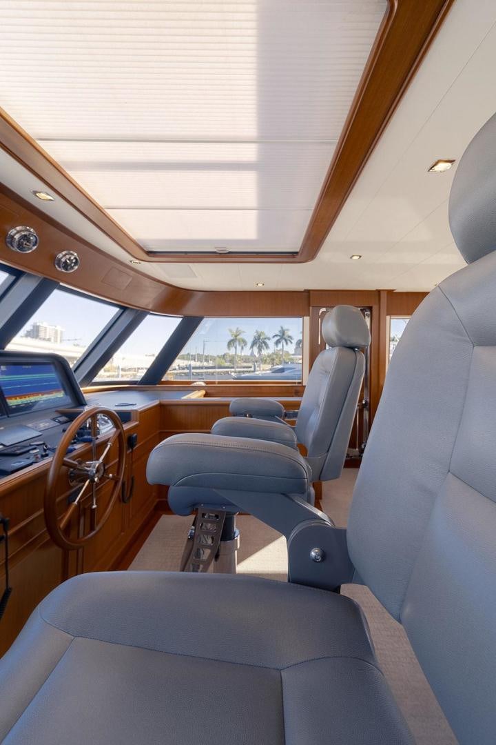 inside of a car aboard PARADISE Yacht for Sale