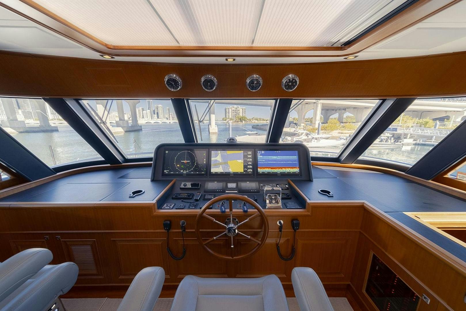 inside of a vehicle aboard PARADISE Yacht for Sale