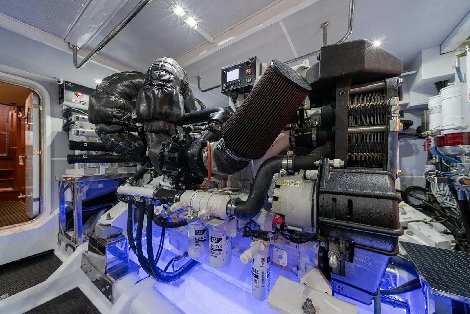 a machine with many pieces of equipment aboard PARADISE Yacht for Sale