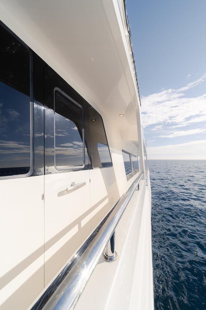 the front of a boat aboard PARADISE Yacht for Sale