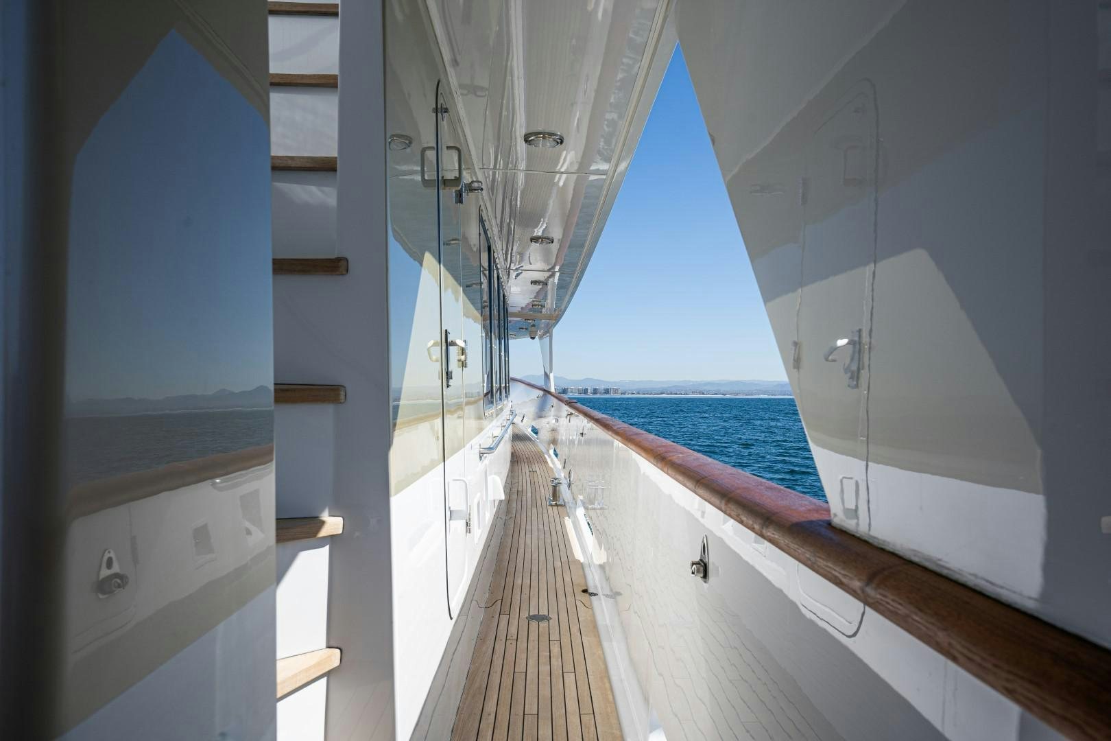 a boat on the water aboard AFTERGLOW Yacht for Sale