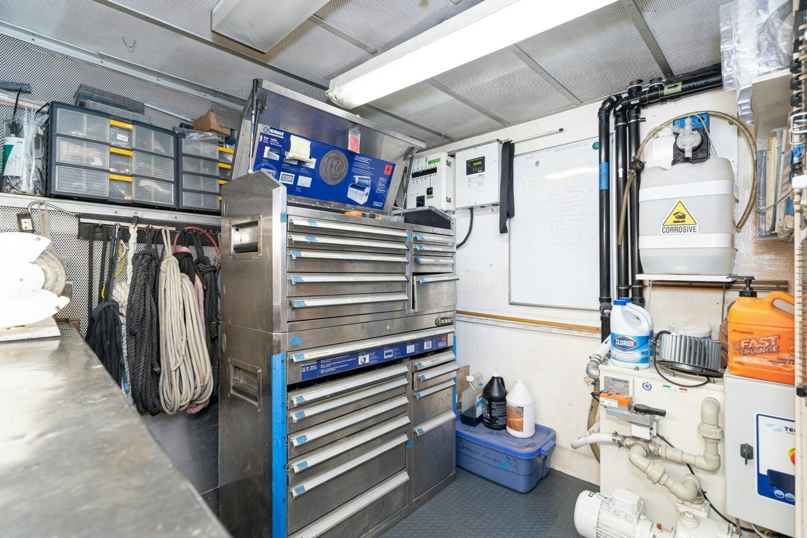 a room with medical equipment aboard AFTERGLOW Yacht for Sale