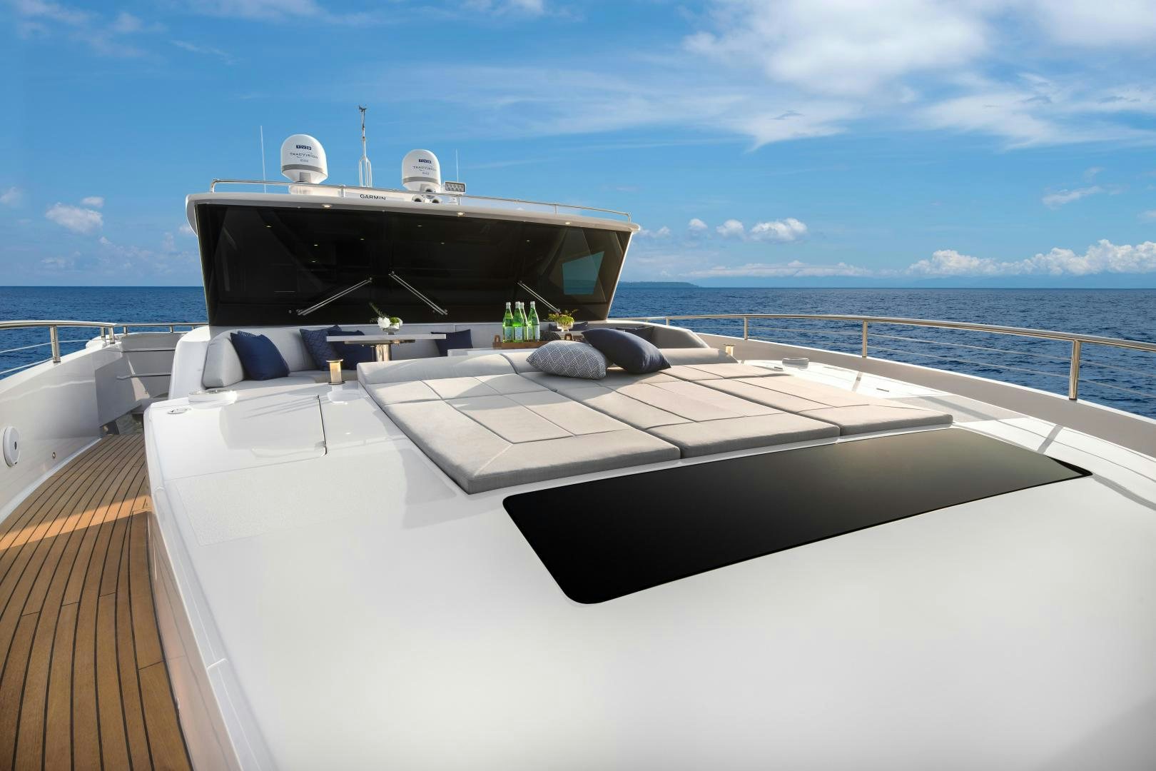 a large boat on a deck aboard FD90 229 Yacht for Sale