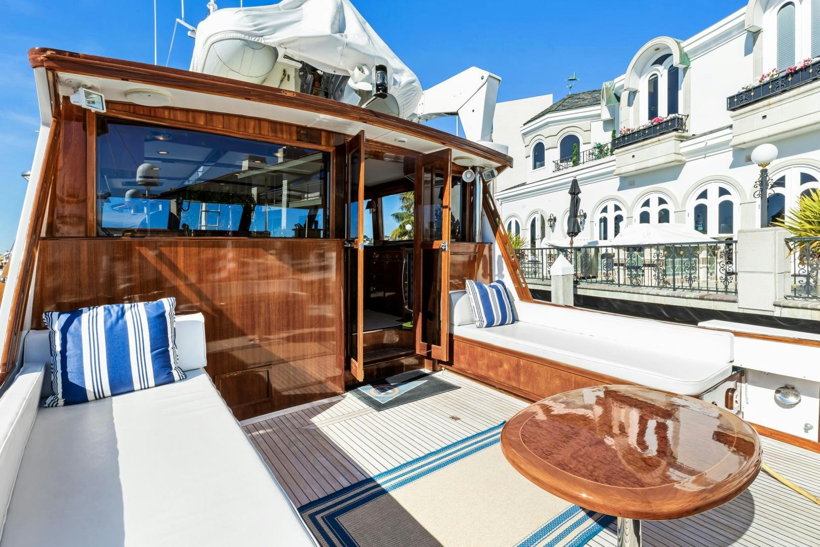 a boat in a building aboard SILVER OAK Yacht for Sale