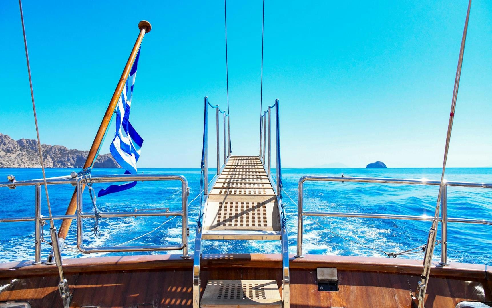 a boat on the water aboard TAMARITA Yacht for Sale