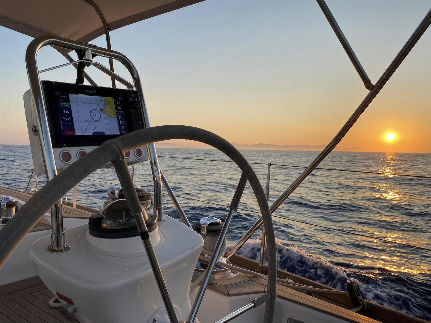 a boat on the water aboard INDIGO VII Yacht for Sale