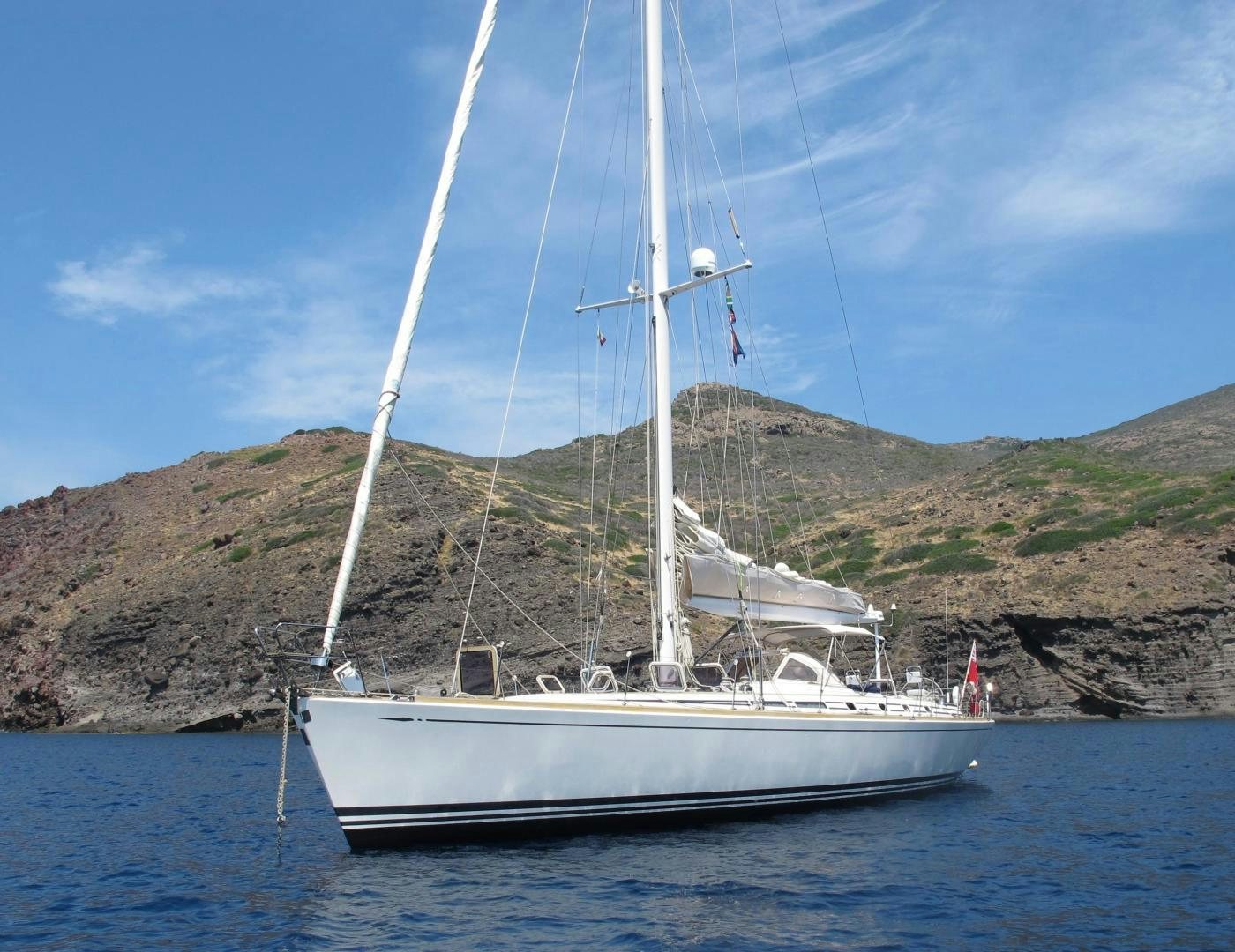 a boat on the water aboard INDIGO VII Yacht for Sale