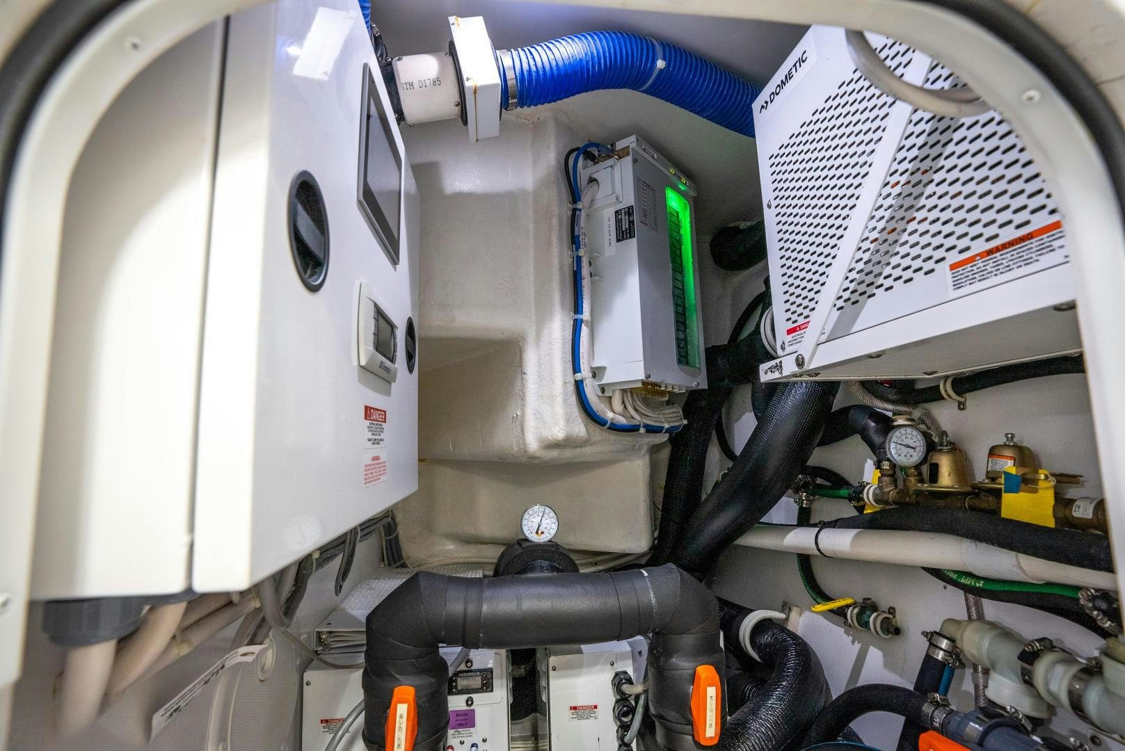 a machine with wires aboard Leslie Ann Yacht for Sale