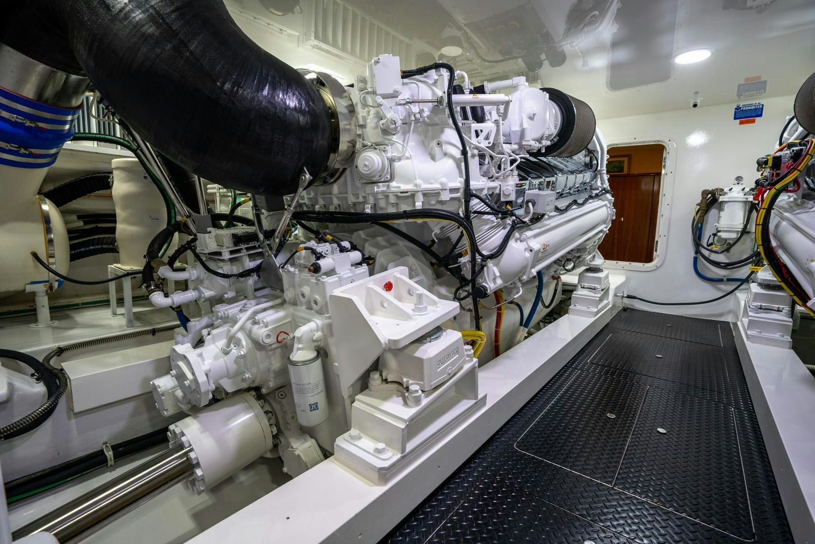 a machine with a large metal object aboard Leslie Ann Yacht for Sale