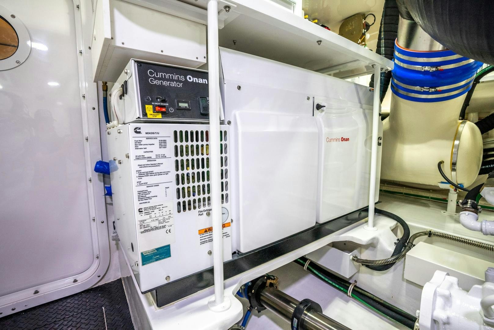 a machine with a white substance aboard Leslie Ann Yacht for Sale