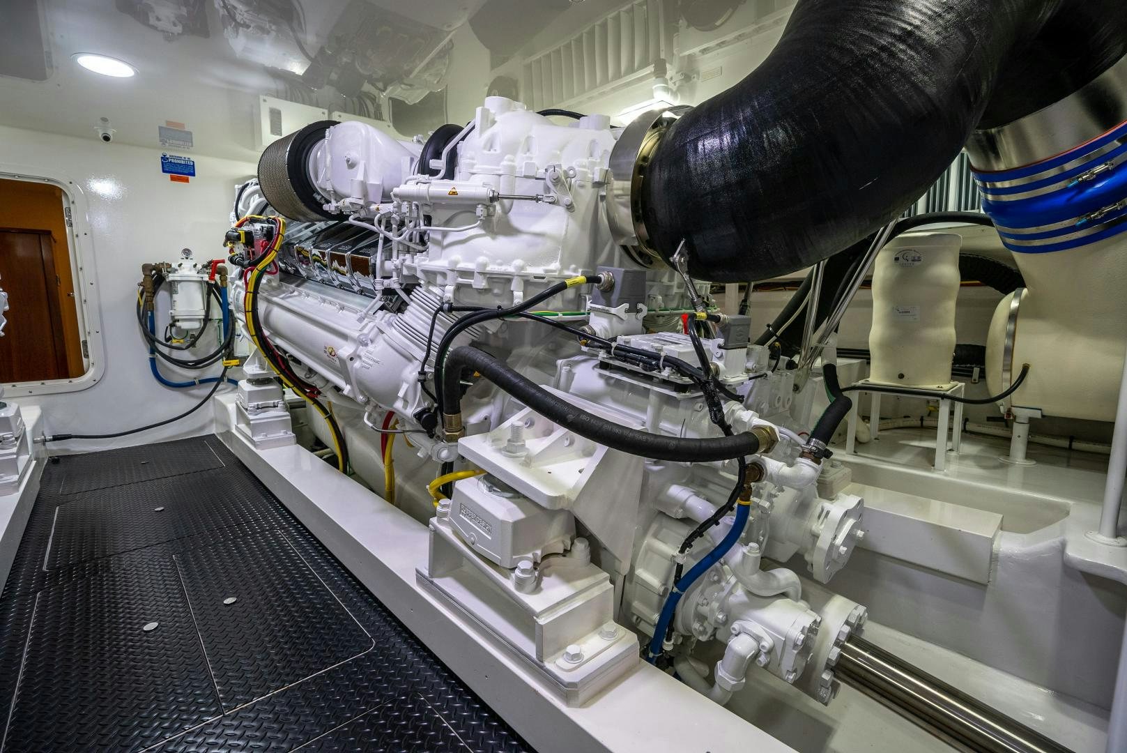 a machine with a large metal object aboard Leslie Ann Yacht for Sale