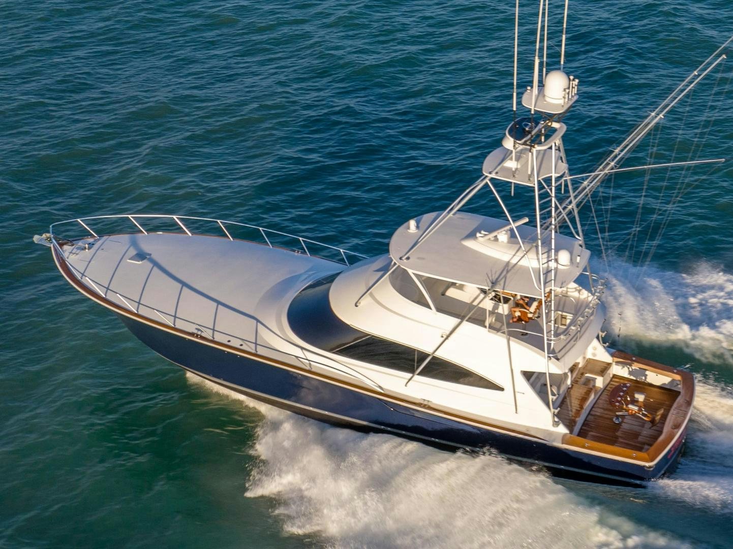 a boat on the water aboard Leslie Ann Yacht for Sale