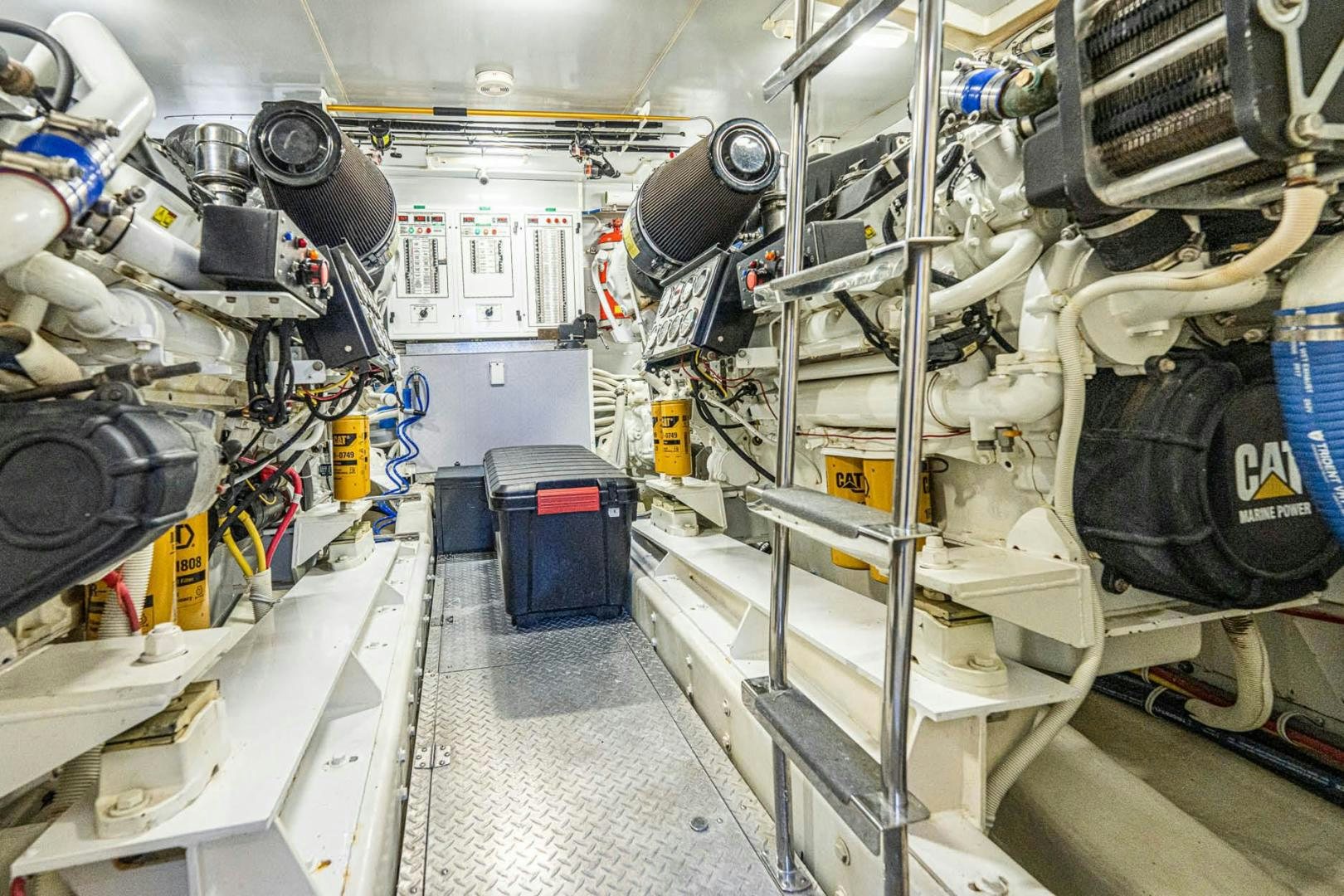 a room with equipment and equipment aboard AWAKEN Yacht for Sale