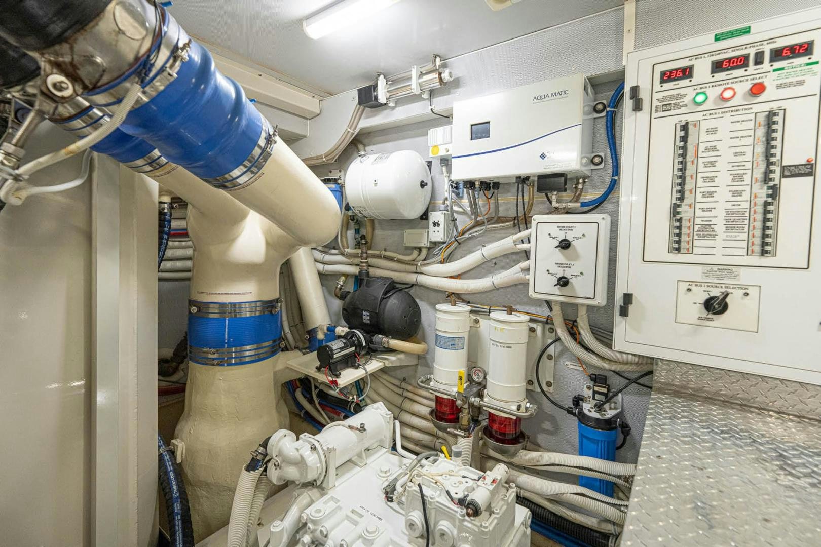 a close-up of a machine aboard AWAKEN Yacht for Sale