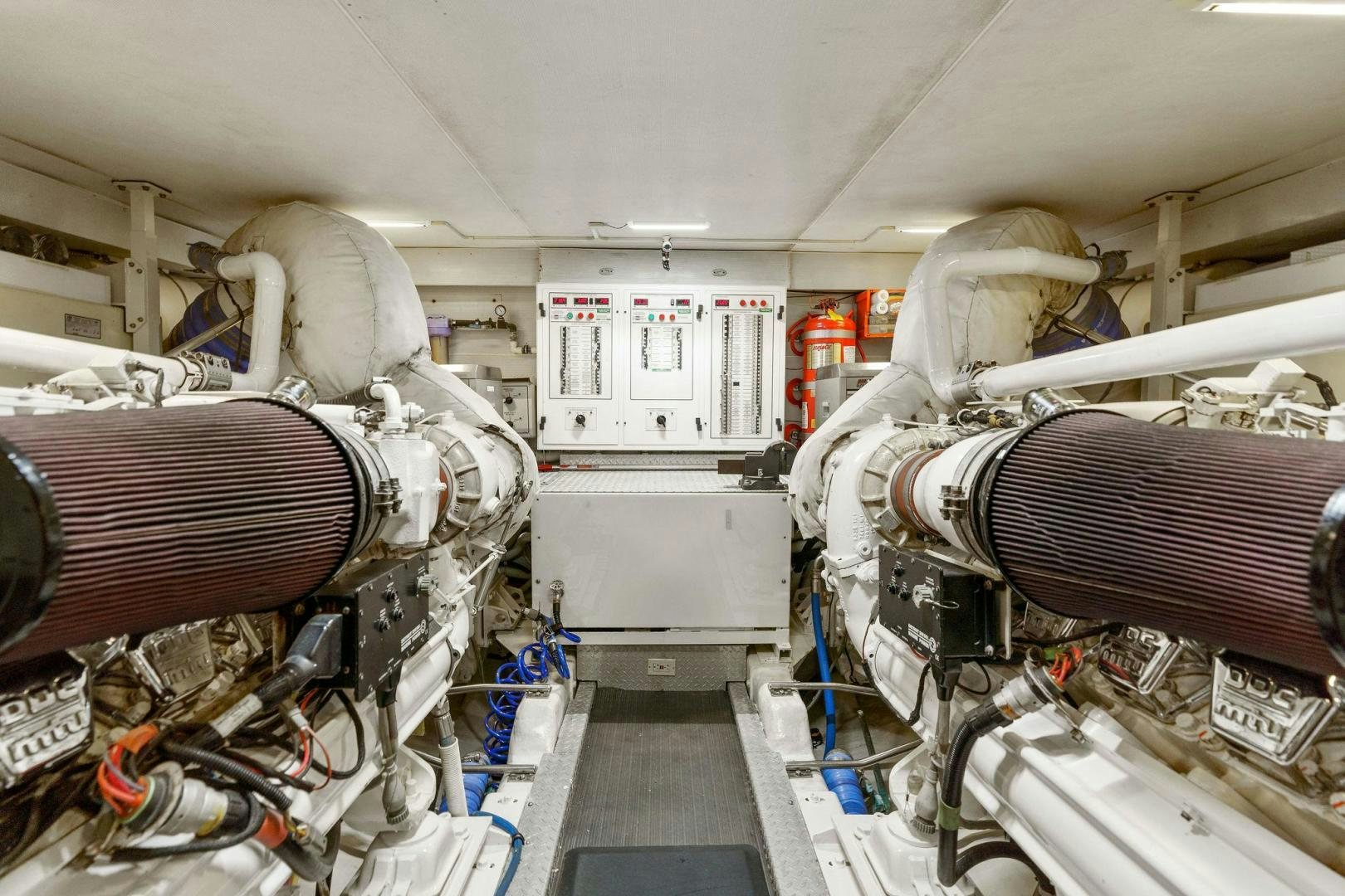 a room with several machines aboard LA BELLA VITA Yacht for Sale