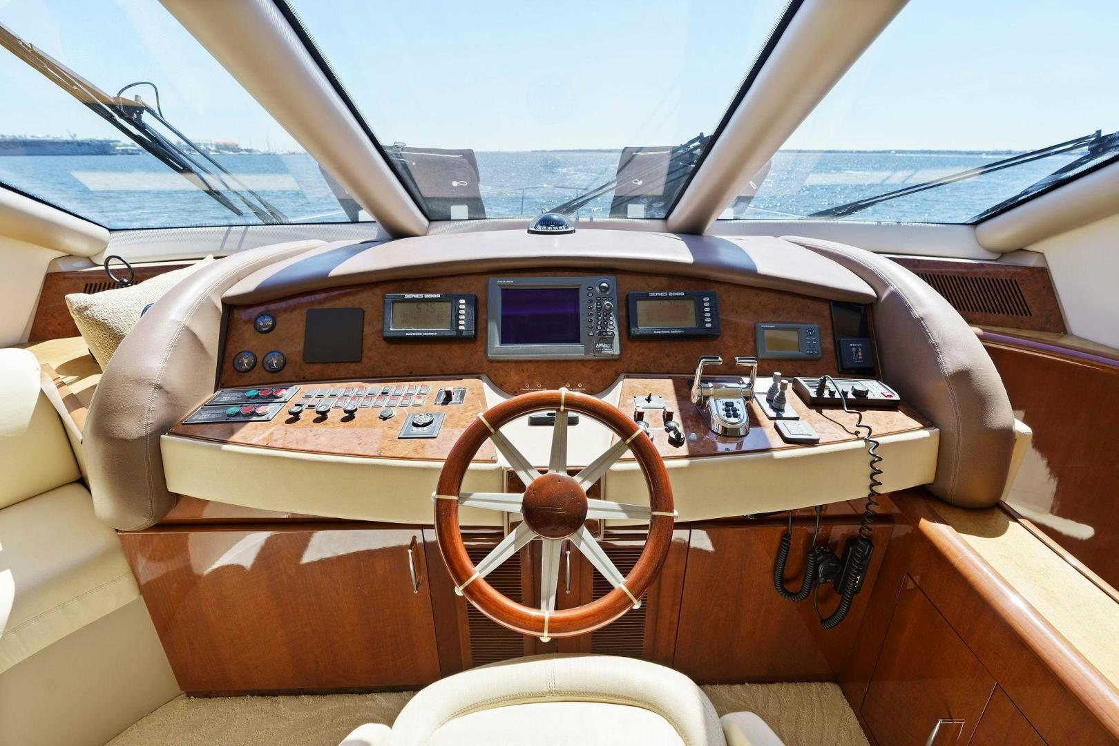 the cockpit of an airplane aboard LA BELLA VITA Yacht for Sale
