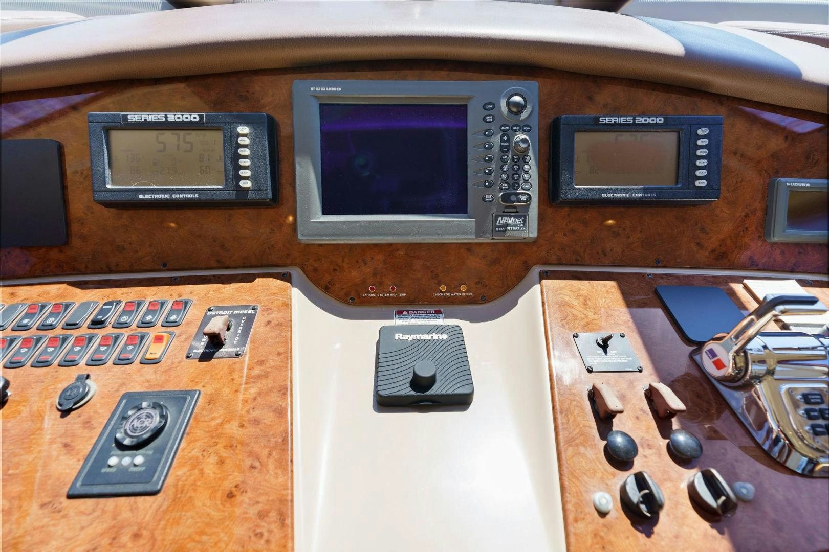 a group of electronic devices aboard LA BELLA VITA Yacht for Sale