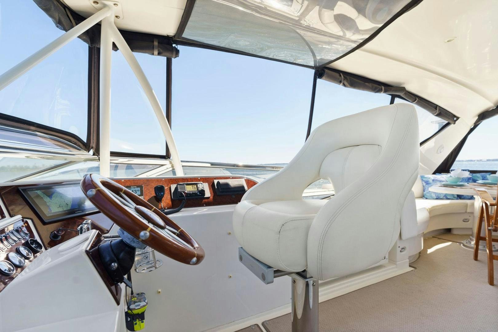 inside of a car aboard LA BELLA VITA Yacht for Sale