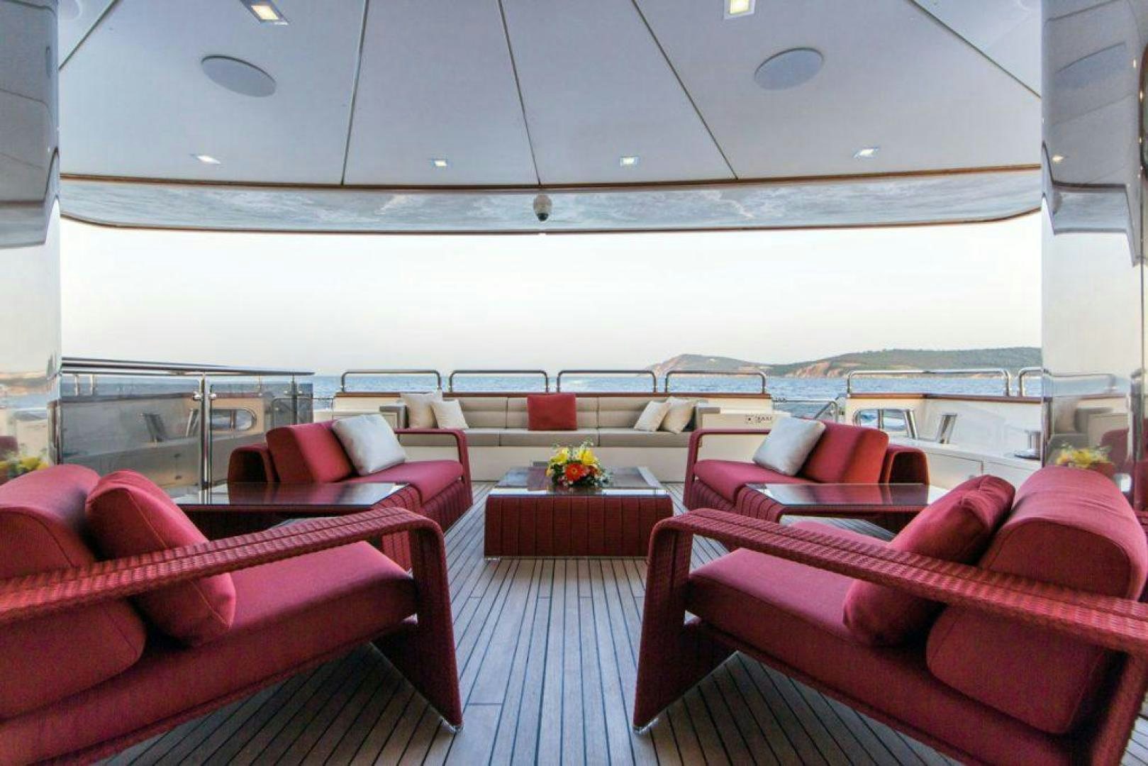 a room with couches and a table aboard PANAKEIA Yacht for Charter