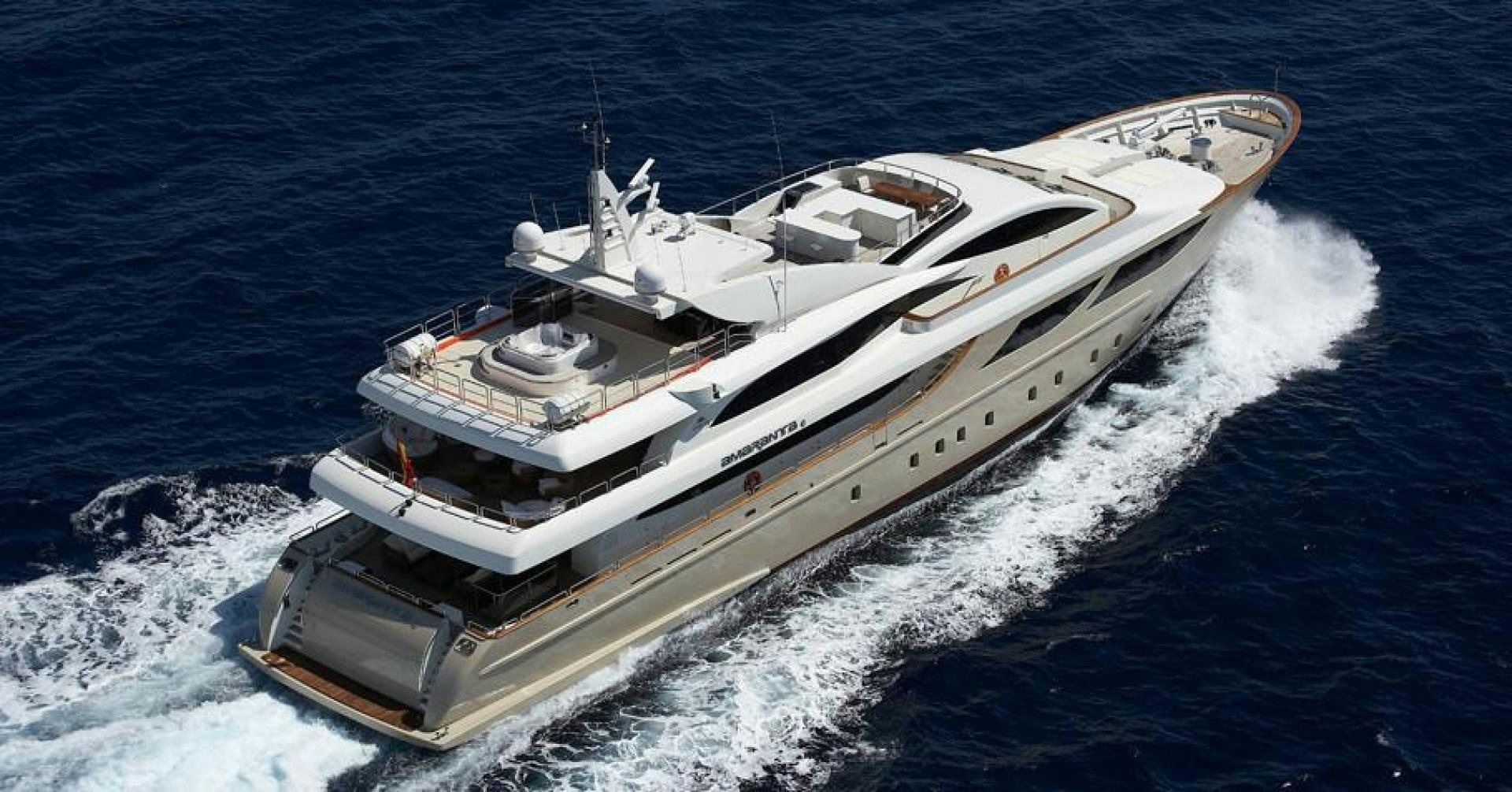 a ship on the water aboard PANAKEIA Yacht for Charter