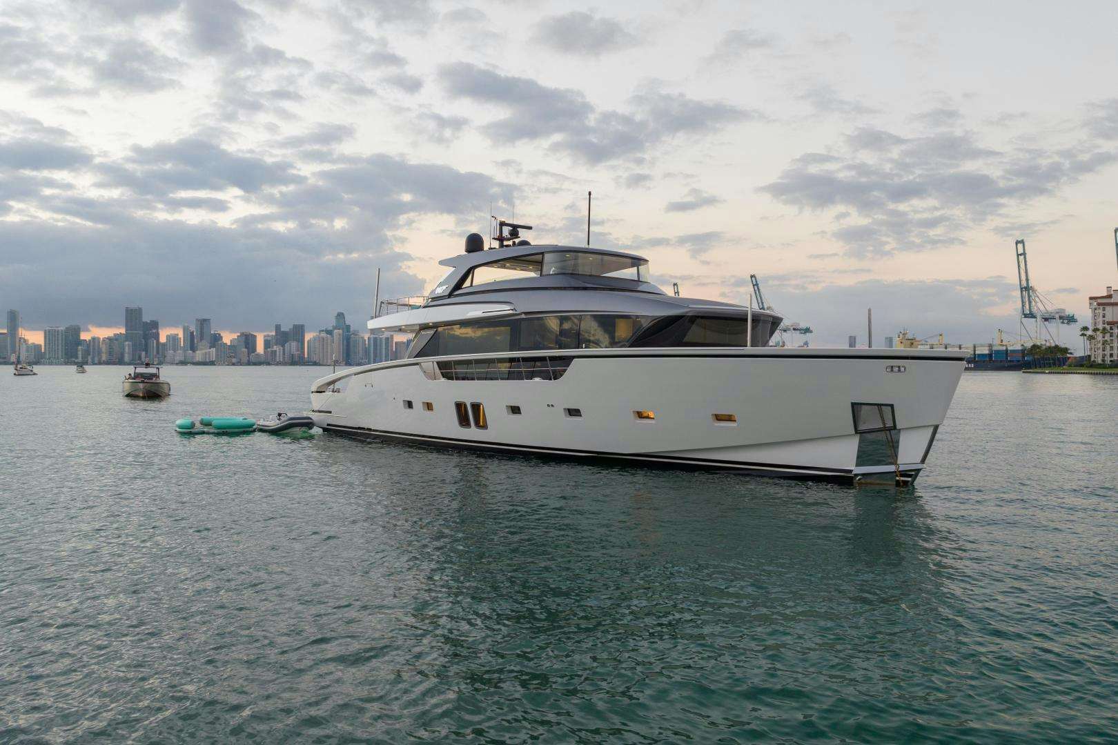 a boat in the water aboard MAVE Yacht for Sale