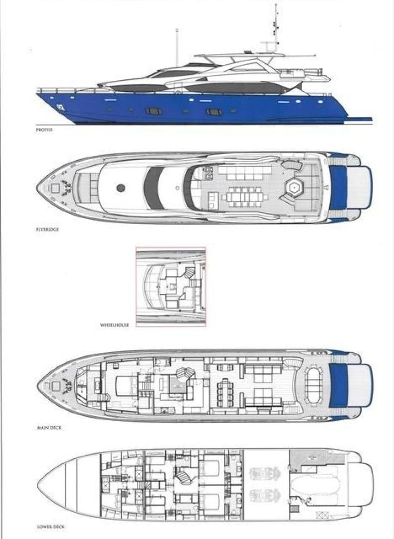 diagram aboard CORAZON Yacht for Sale