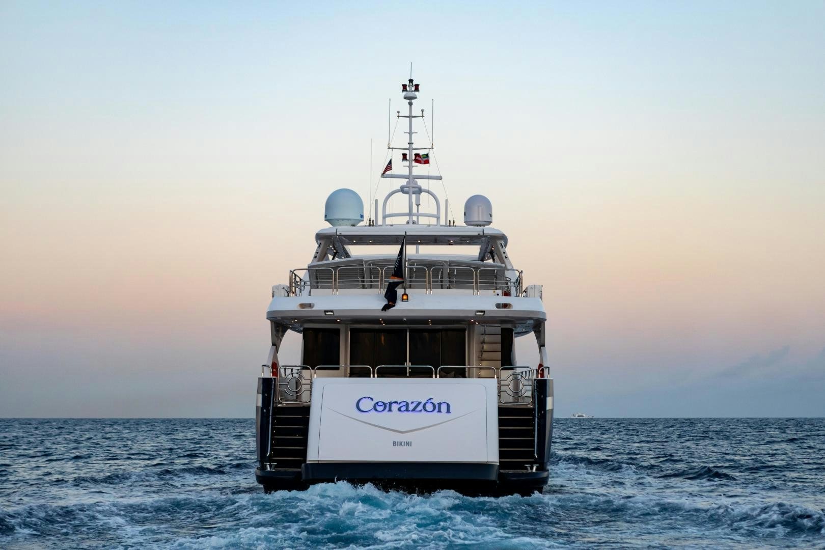 a boat in the water aboard CORAZON Yacht for Sale