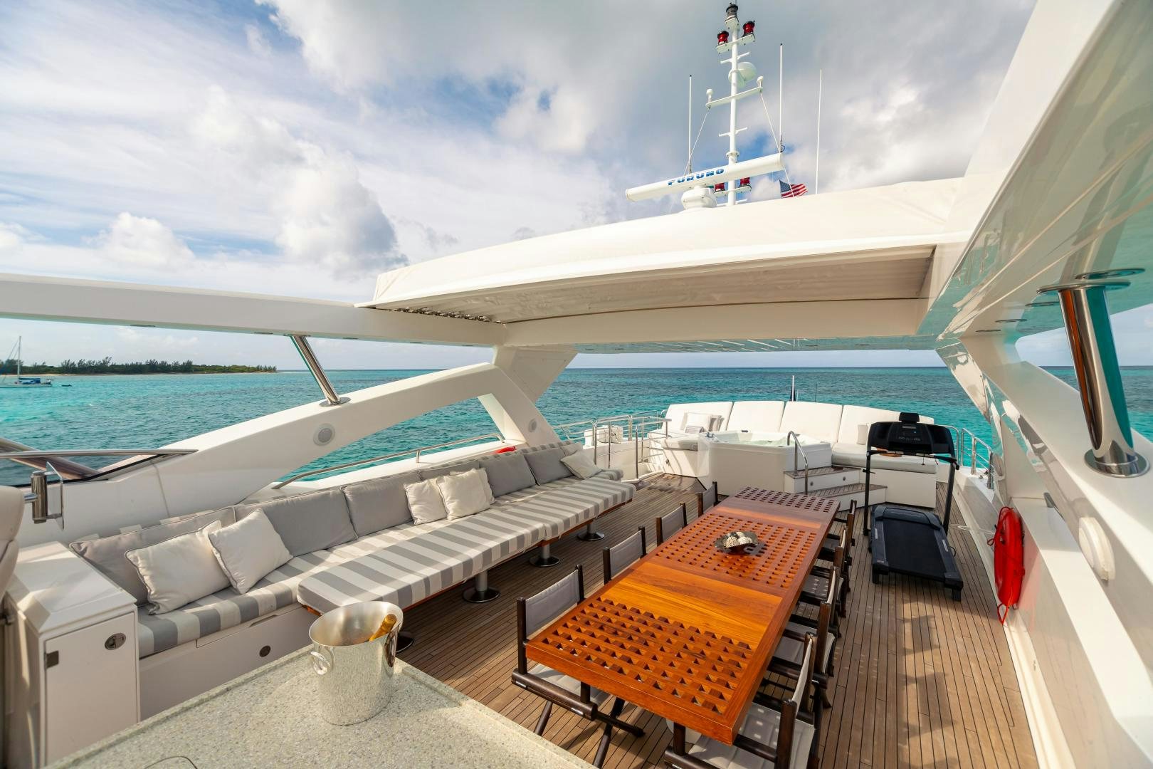 a boat on the water aboard CORAZON Yacht for Sale