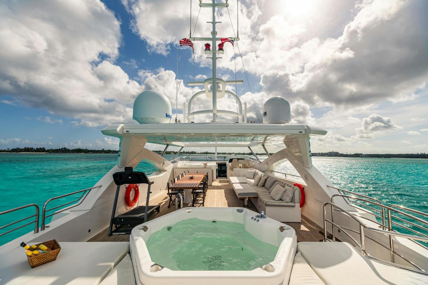 a boat on the water aboard CORAZON Yacht for Sale